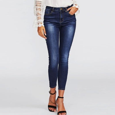 high Waist Women Skinny Jeans.