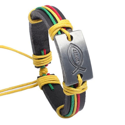 Men  Leather Jewelry Vintage Bracelet