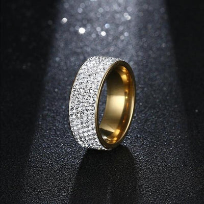 8MM Titanium Stainless Steel Rings