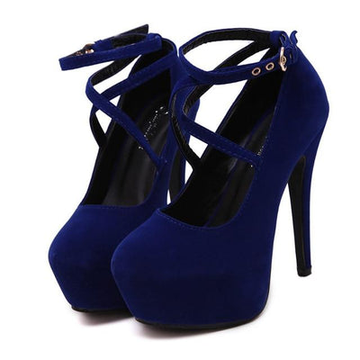 Cross-strap Women Pumps High Heels