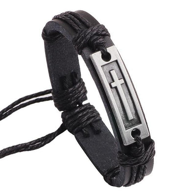 Men  Leather Jewelry Vintage Bracelet