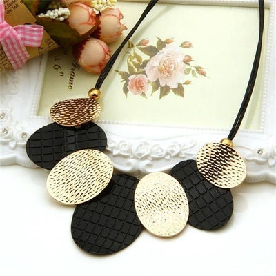 8 Colors Multi color Big Pendant Clavicle Chain Necklace