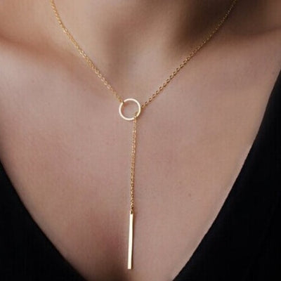 8 Colors Multi color Big Pendant Clavicle Chain Necklace