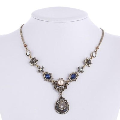 8 Colors Multi color Big Pendant Clavicle Chain Necklace