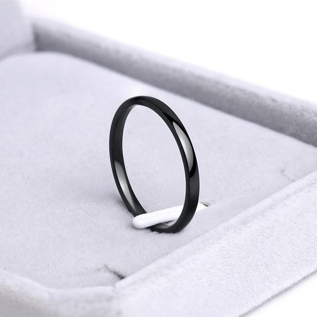 Titanium Stainless Steel Rings Rose Gold