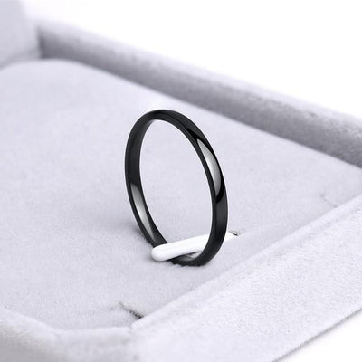 Titanium Stainless Steel Rings Rose Gold
