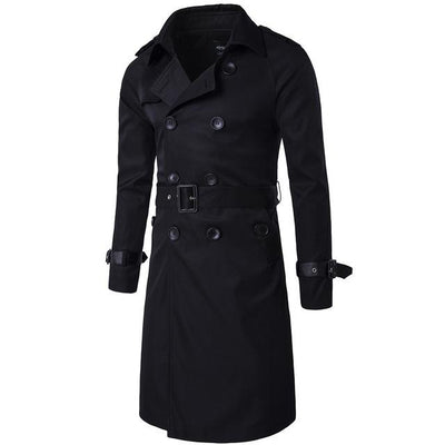 New Trench Coat Men Brand Clothing