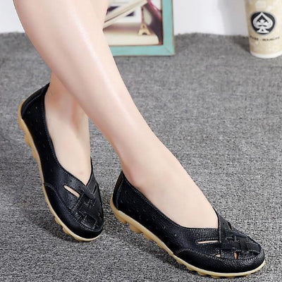 Genuine Leather Flat Shoes