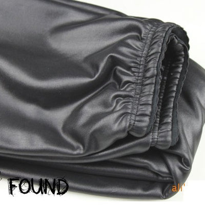 Sexy Women Pu Leather Black Pants