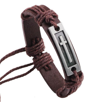 Men  Leather Jewelry Vintage Bracelet