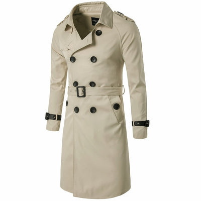 New Trench Coat Men Brand Clothing