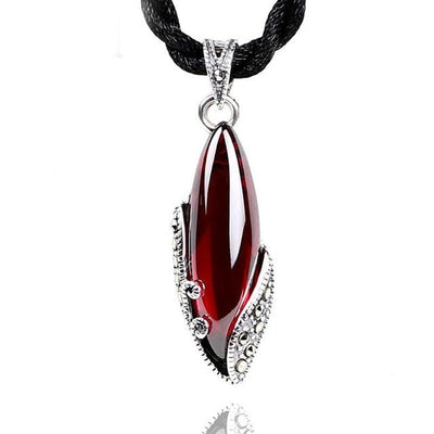 925 Sterling Silver Garnet Pendants