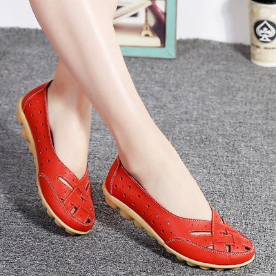 Genuine Leather Flat Shoes