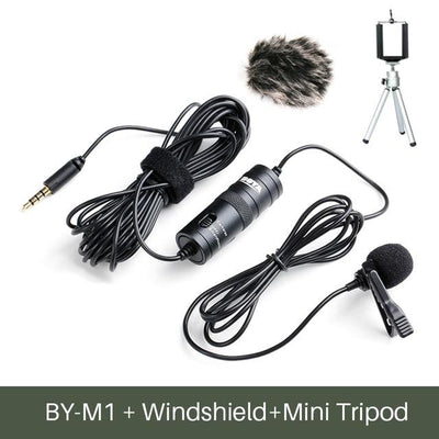 M1 Lavalier Audio Video Phone Microphone Condenser Mic
