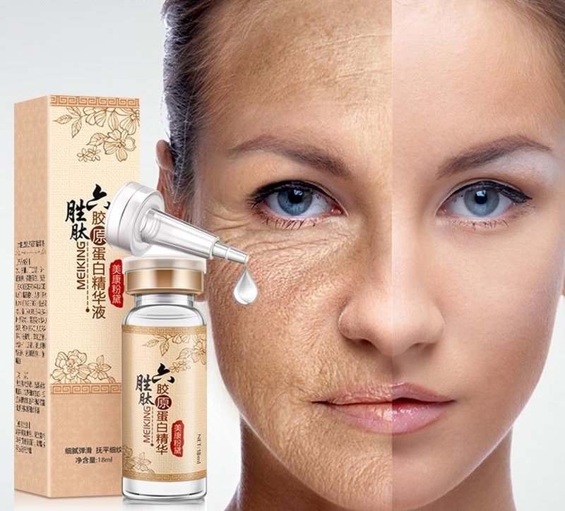 Hyaluronic Acid Argireline collagen peptides anti wrinkle Face Serum