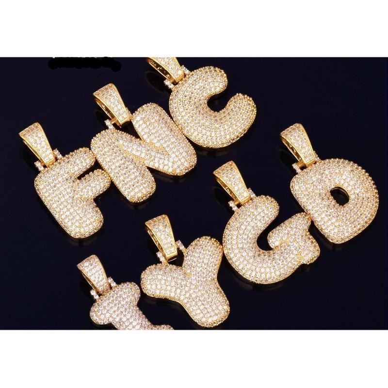 A-Z Custom Name Necklaces & Pendant Chain For Hip Hop Men & Women