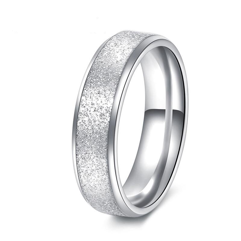 Simple Titanium Female Steel Ring