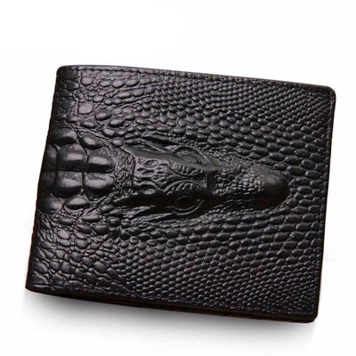 Genuine Leather Men Wallets Crocodile pattern