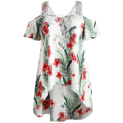 Plus Size Tropical Floral Maxi dress