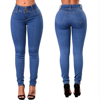 High Waist Elastic Stretch sexy slim fit Jeans