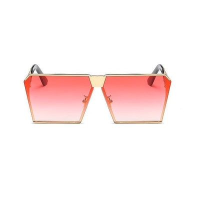 Square Designer Gradient Clear Sunglasses