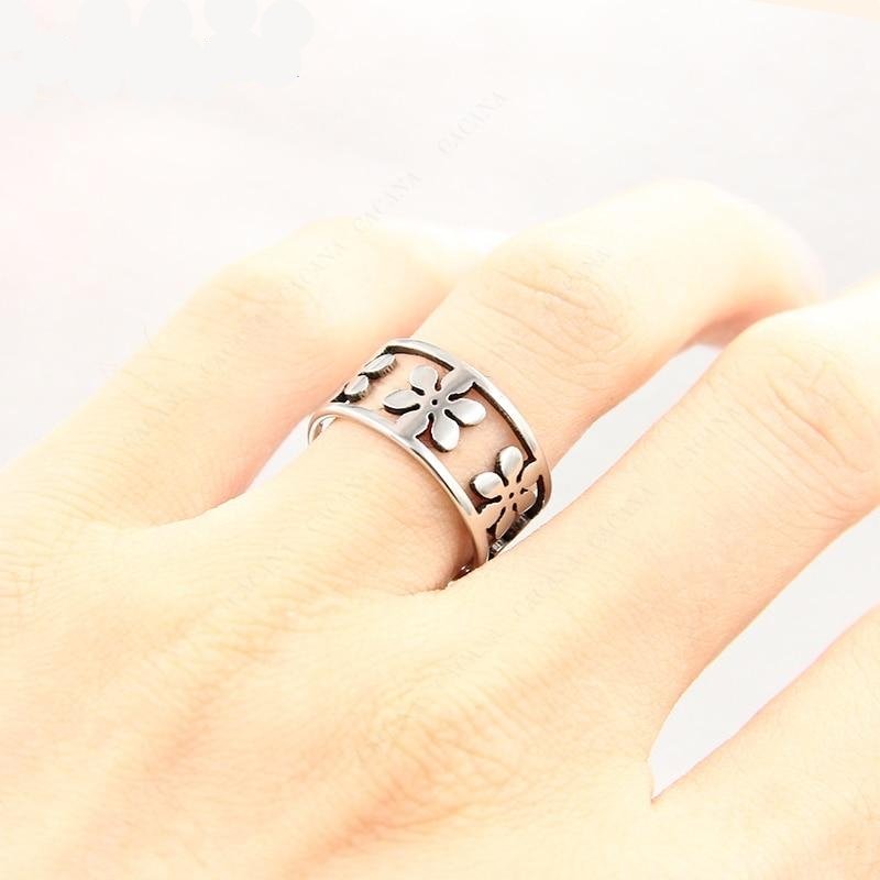 Beautiful Titanium Stainless Steel Rings For Women