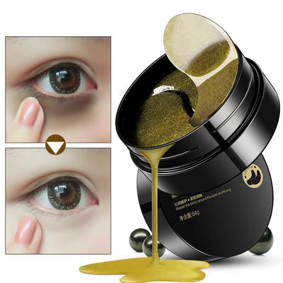 60pcs Black Pearl Golden Collagen Eye MaskGel Patches
