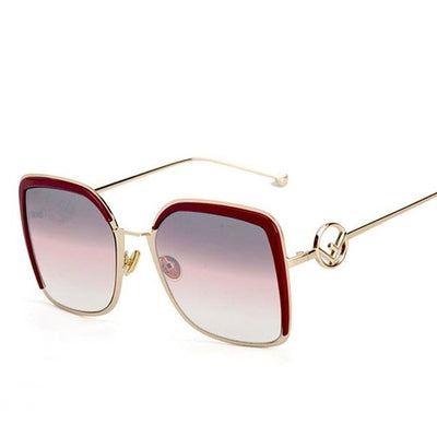 Square Elegant Ladies Cat Eye Sunglasses Women