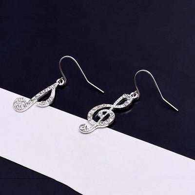 Asymmetric Personality Trendy Music Notes Earring