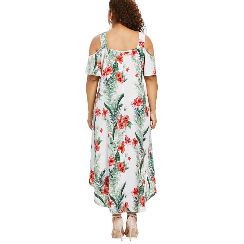 Plus Size Tropical Floral Maxi dress