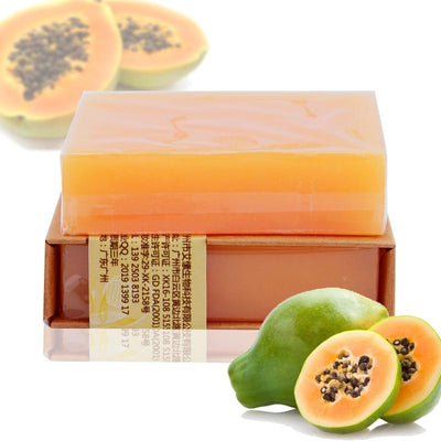 100g Natural Organic Herbal Green Papaya Acne Removal  Handmade Soap
