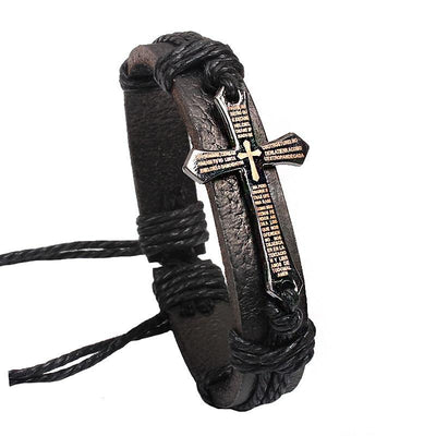 Men  Leather Jewelry Vintage Bracelet