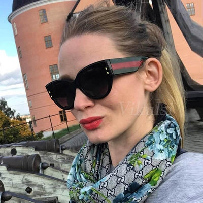 New Oversized Women Cat Eye Sunglasses