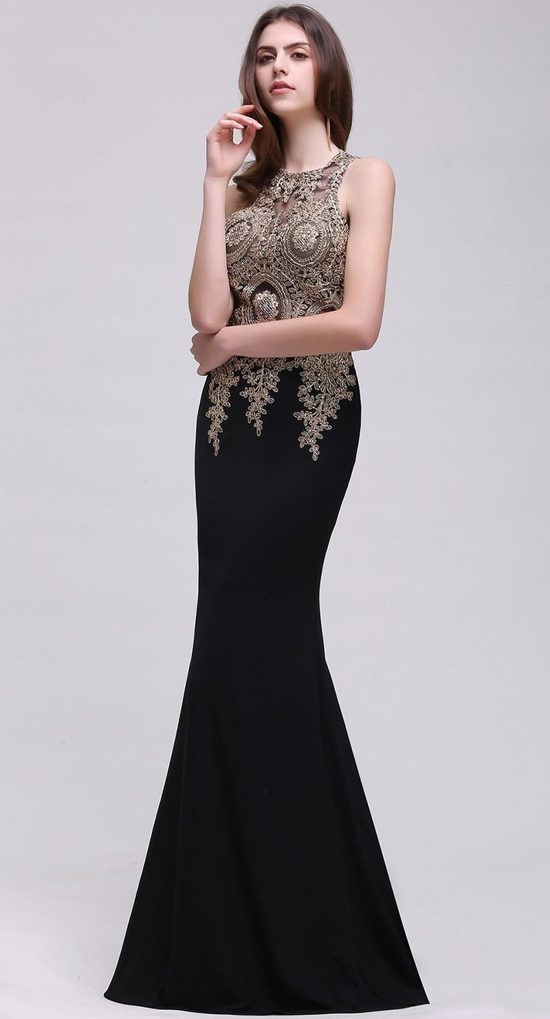 Long Sexy Lace Mermaid Evening Dress