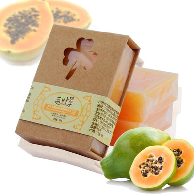100g Natural Organic Herbal Green Papaya Acne Removal  Handmade Soap
