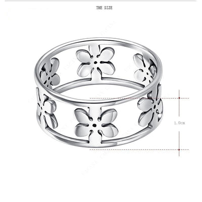 Beautiful Titanium Stainless Steel Rings For Women