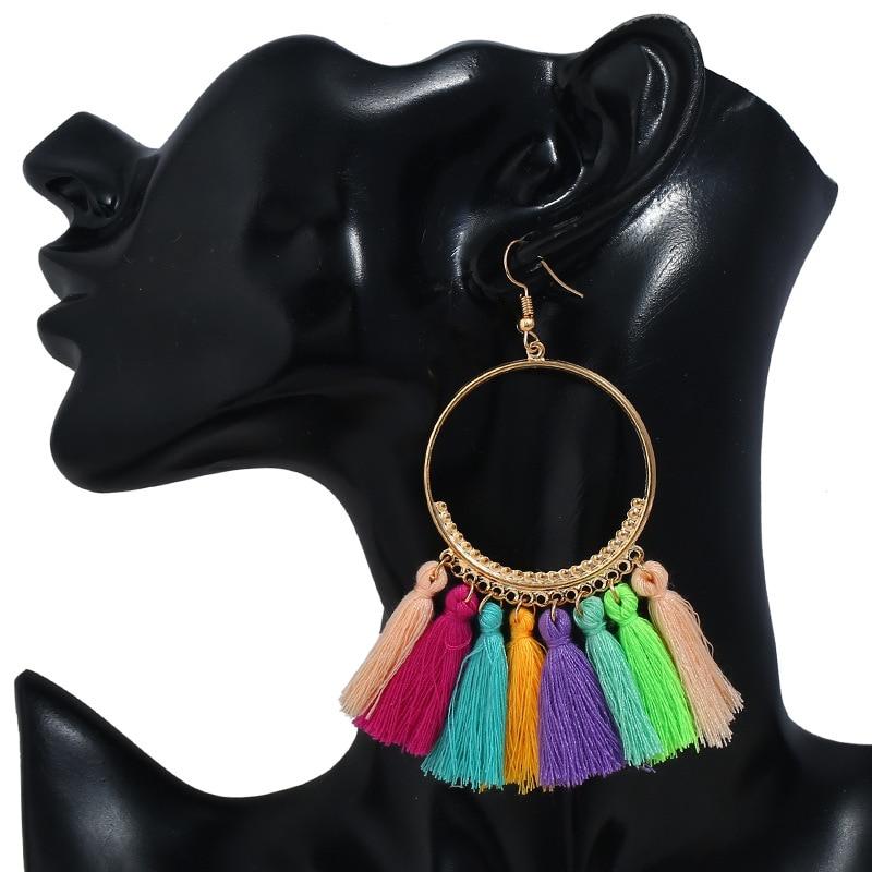 Bohemia Ethnic Big Drop Earrings