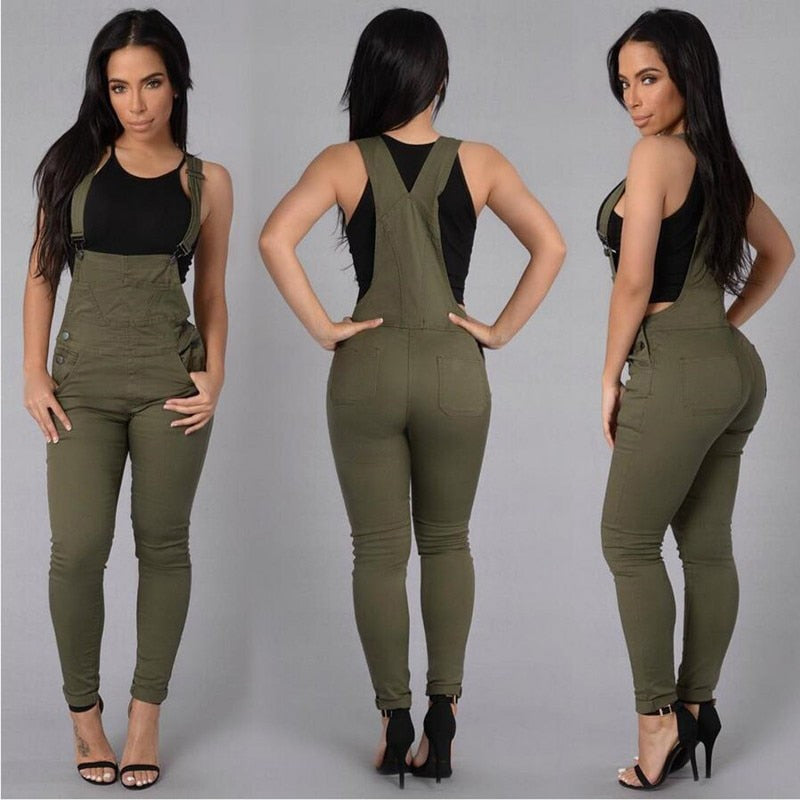 Woman Stretch Jumpsuit Jeans Denim