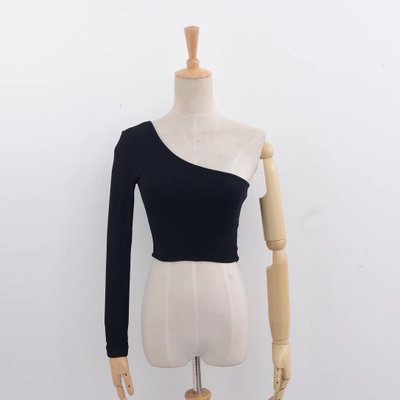 Off Shoulder Sexy Female Knitted Crop Top