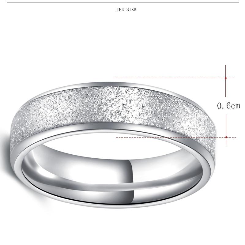 Simple Titanium Female Steel Ring