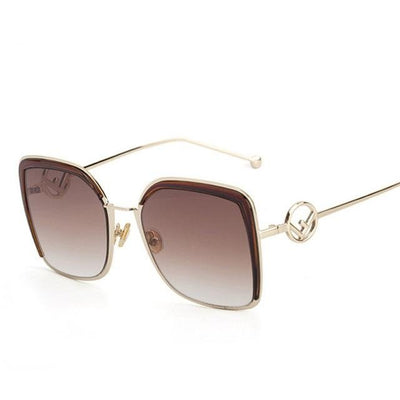 Square Elegant Ladies Cat Eye Sunglasses Women