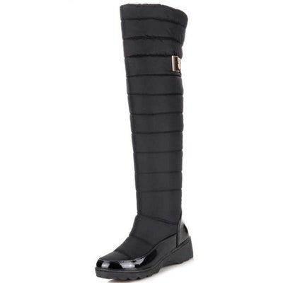 Over The Knee High Round Toe Boots