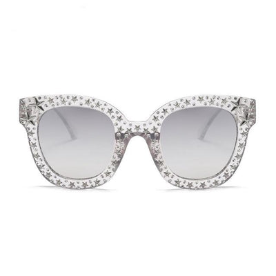 Vintage Square Cat Eye Sunglasses Women