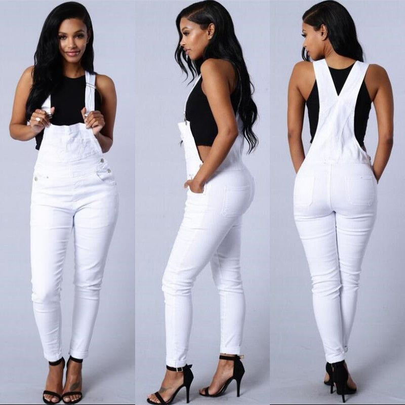 Woman Stretch Jumpsuit Jeans Denim