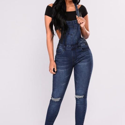 Stylish Women Sexy Overalls Jeans