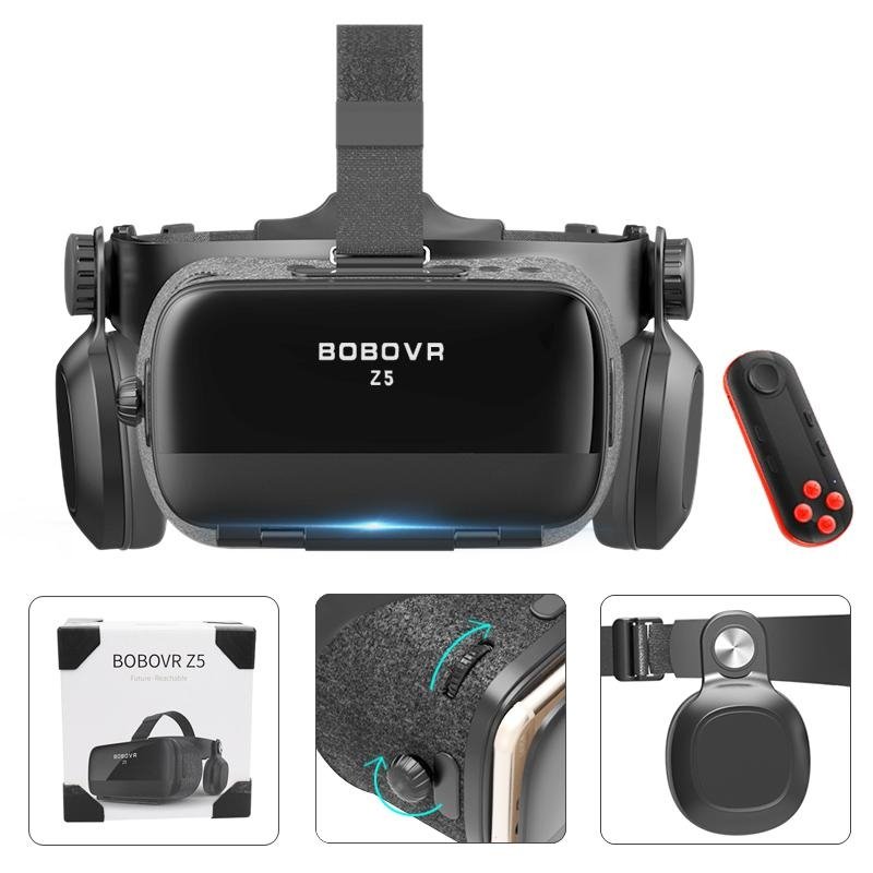 Virtual Reality Glasses Headset Stereo Box for 4.7-6.2' Mobile Phone