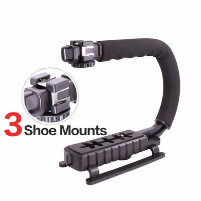 U-Grip Triple Shoe Mount Video Action Stabilizing Handle