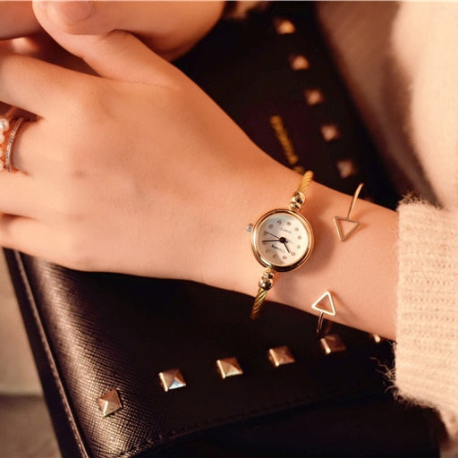 Luxury women's fashion diamond bracelet watches