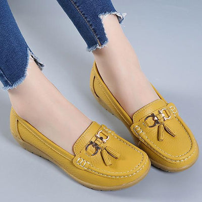 Genuine Leather Women Casual Shoes 2018