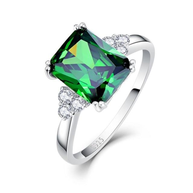 Emerald Ring 925 Solid Sterling